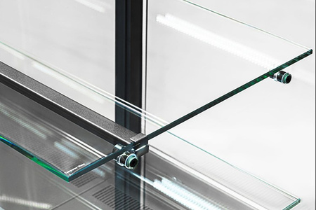 Witryna cukiernicza neutralna Dolce Visione  Neutro  Premium 700 | podświetlany cokół   | 700x670x1300 mm