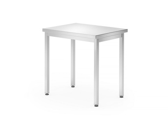 Stół centralny bez półki Budget Line – skręcany 800x600x(H)850 | HENDI 817063