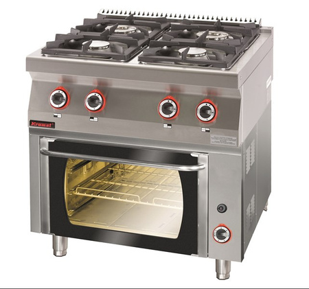 Gas cooker with gas oven 700.KG-4/PG-1 Kromet