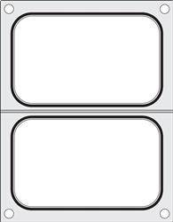 Matrix for CAS CDS-01 sealing machine for two trays 178x113 mm HENDI 805350