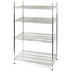 Chrome rack, 4 shelves, folding, 1525x455x1800mm STALGAST 680152