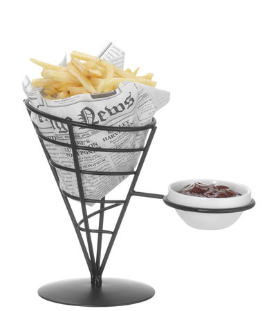 Papier pergaminowy - nadruk gazety 200x250 mm - opak. 500 szt. HENDI 678121