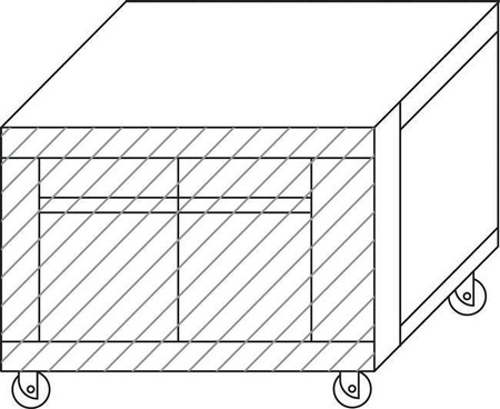 Base with humidified growth chamber for S105 H=800mm oven