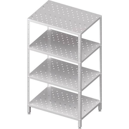 Storage rack,perforated shelves 1200x600x1800 bolted STALGAST MEBLE 981896120