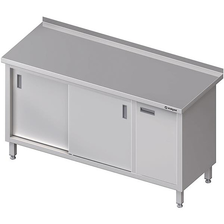 Wandtisch mit Schrank (P), Schiebetür 1800x600x850 mm STALGAST MEBLE 980576180