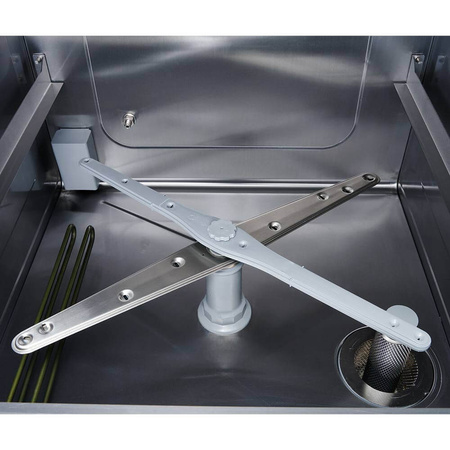 Zmywarko-wyparzarka uniwersalna z dozownikiem i pompą płuczącą, 230/400 V, 3,4/4,9 kW, Stalgast 801516