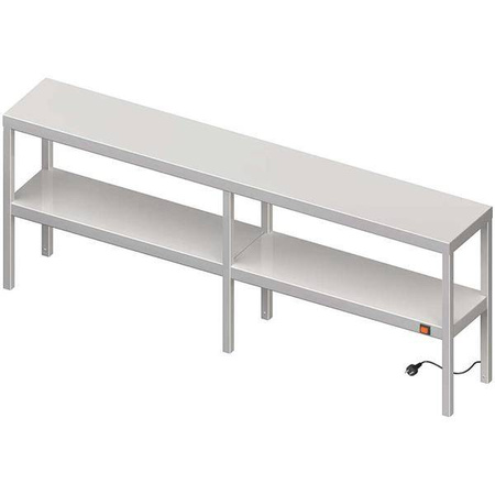 Nadstawka grzewcza na stół podwójna  1800x400x700 mm STALGAST MEBLE 982234180