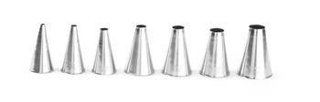 Straight sleeve tips, steel - set of 7pcs HENDI 551615