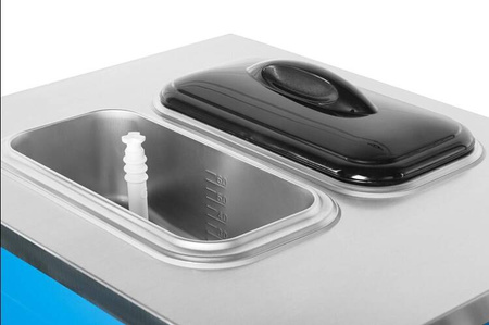 Maszyna do lodów włoskich | automat do lodów soft | 2 smaki + mix | nocne chłodzenie | niebieska | 2x6l | RESTO QUALITY RQ208C-B