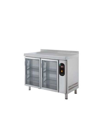 Stół chłodniczy z drzwiami szklanymi bez agregatu 700 mm GN 1/1 ESSENZIAL LINE ETP-7-102-20 R D GLASS
