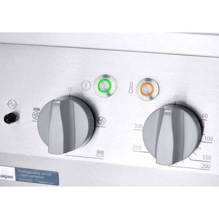 Kuchnia gazowa ECO z piekarnikiem elektrycznym, 6-palnikowa, P 21+6.5 kW, U G30 STALGAST 9714430