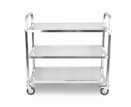 Wózek kelnerski 3-półkowy | stal nierdzewna | 940x500x930 mm | SST3A