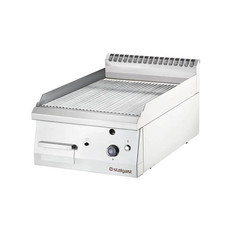 Gasgrill, verchromt, geriffelt, P 6,5 kW, U230 V, G20 STALGAST 9736210