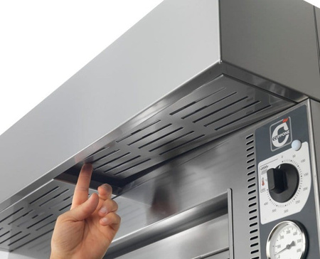 Piec do pizzy elektryczny Cuppone Tiziano | dwukomorowy | 4+4x35 | TZ435/2M
