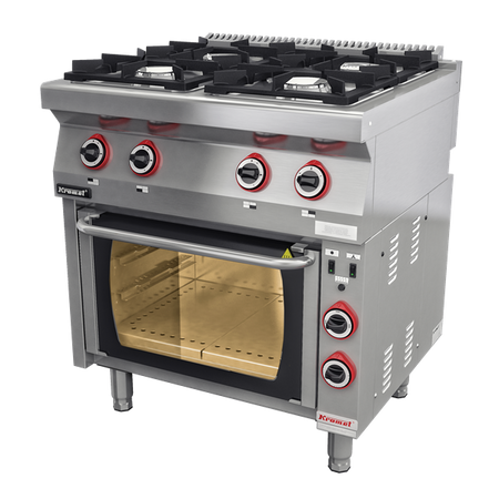 Gas stove with thermo oven 700.KG-4/PE-1T Kromet