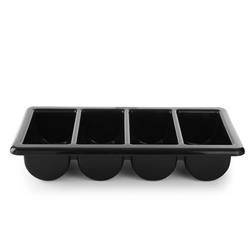 Cutlery container Standard GN 1/1, 4-piece, black HENDI 552315