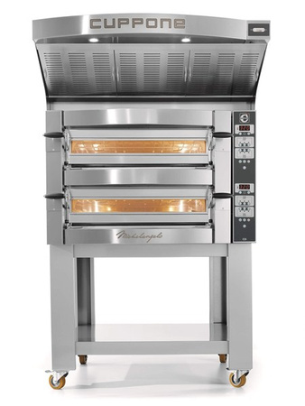 Piec do pizzy elektryczny Cuppone Michelangelo | dwukomorowy | panel cyfrowy | 4+4x36 | ML435/2 CD