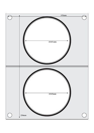 Matryca do zgrzewarki Hendi na dwa pojemniki do zupy fi 115 mm HENDI 805633
