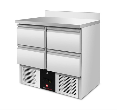 Stół chłodniczy 4-szufladowy RQS901 4D | 240 l | agregat dolny | 900x700x962 mm