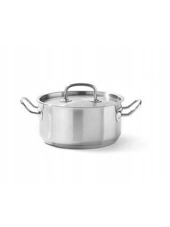 Kitchen Line low pot with lid, capacity.3 l, fi.200x(H)95 mm HENDI 836019