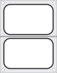 Matryca do zgrzewarki Hendi na dwie tacki 178x113 mm HENDI 805589