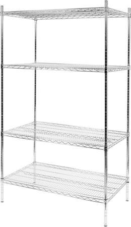 Regał ażurowy 4-półkowy YATO 1520x457x1880 | YG-09053 + YG-09064
