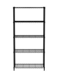 Storage rack 5-shelf black, powder coated HENDI 812990