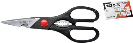 NOŻYCZKI KUCHENNE  Z OTWIERACZEM I DZIADKIEM DO ORZECHÓW | YG-02365