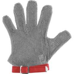 Rękawica ochronna, stalowa, antyprzecięciowa, czerwona, rozmiar M STALGAST 240001