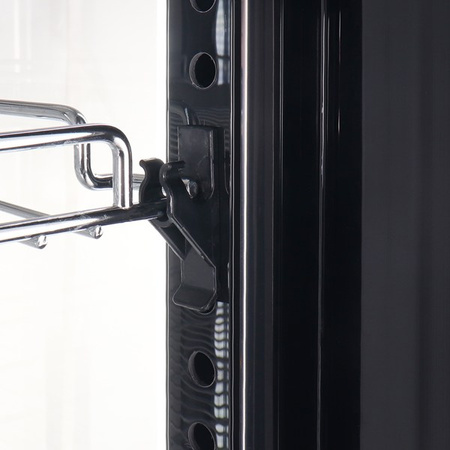 Witryna chłodnicza | cukiernicza | panoramiczna | LED | czarna | 250 l | DC402BB