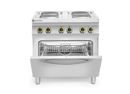 Kuchnia elektryczna 4 płytowa Kitchen Line z wentylowanym piecem e HENDI 225936