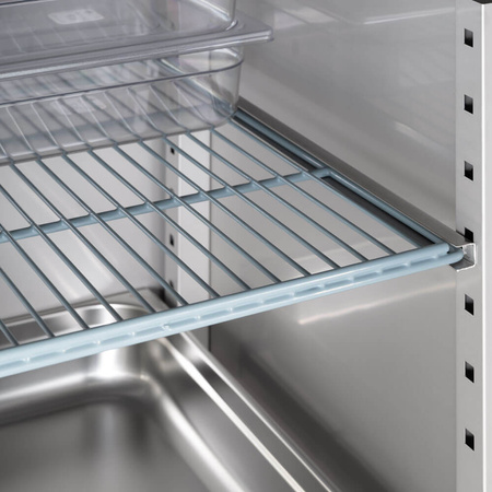 Szafa chłodnicza 2 drzwiowa ze stali nierdzewnej na nóżkach, GN 2/1, V 1300 l STALGAST 830132