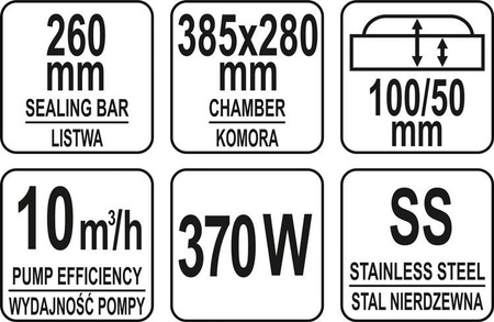 VACUUM CHAMBER PACKER 260MM | YG-09303