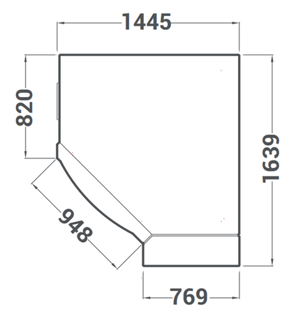 Piec narożny do pizzy Cuppone Caravaggio | CR835/1 TS | elektryczny | panel dotykowy | 8x36 cm | 11,8 kW | 1445x1639x430 mm