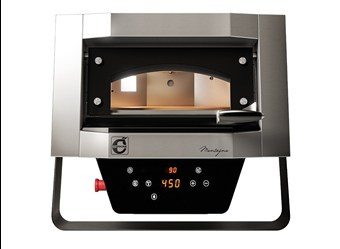 Piec do pizzy obrotowy Mantegna | MN40/1DG | elektryczny | max.500 °C | 1x40cm | 2,8 kW | 670x664x605 mm