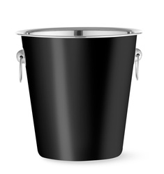 Wiadro do szampana, BarUp, 3,3L, czarny, ⌀220x(H)190mm 594049