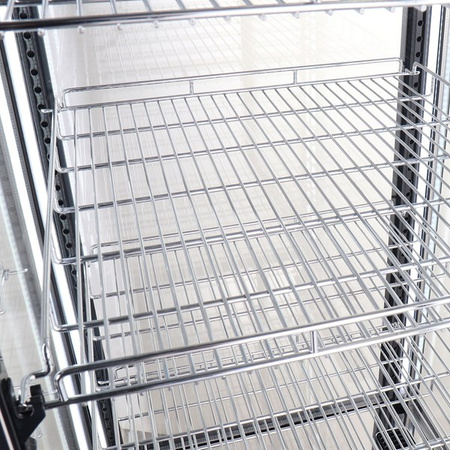 Witryna chłodnicza | cukiernicza | panoramiczna | LED | czarna | 250 l | DC402BB