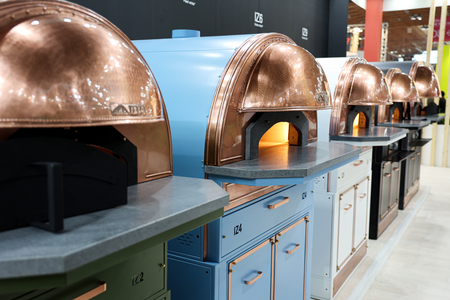 Włoski elektryczny piec do pizzy neapolitańskiej IZZO FORNI IZ4 Blue sky