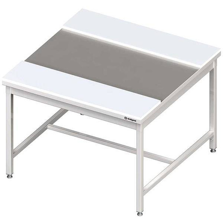 Center table with polyethylene plates 1100x1200x850 mm welded STALGAST MEBLE 980602110