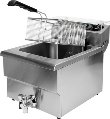 ELEKTRYCZNA FRYTOWNICA Z ZAWOREM SPUSTOWYM 12L | YG-04630