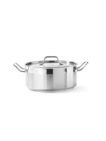 Low pot with lid Profi Line, capacity.4.8 l, fi.240x(H)105 mm HENDI 830406