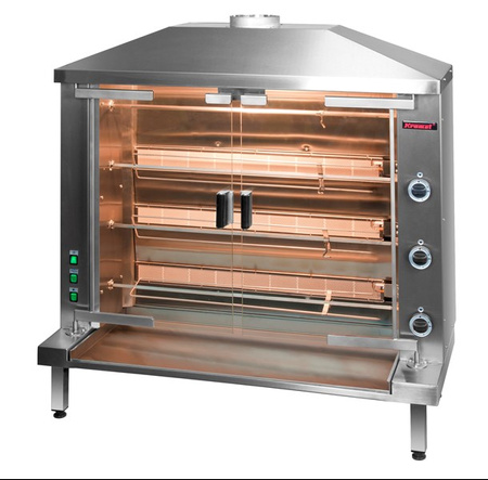 Rożen gazowy obrotowy 24 kurczaki, 16,2kW 000.OGZ-24NC Kromet