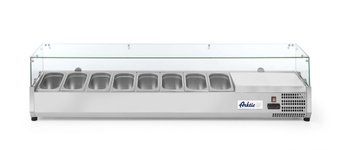 Nadstawa chłodnicza 8x GN 1/4 z witryną ze szkła hartowanego HENDI 232927