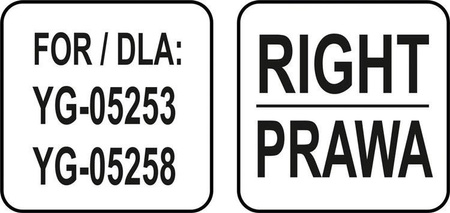 PROWADNICA PRAWA DO PÓŁKI 333*430 | YG-05422
