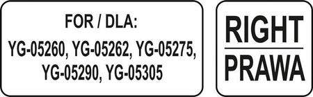 RIGHT SLIDE FOR SHELF 325*560 | YG-05411