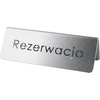 Tabliczka "rezerwacja" 486025 STALGAST