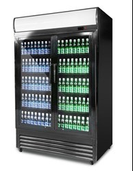 Szafa chłodnicza przeszklona RQ1300H | 2-drzwiowa | drzwi skrzydłowe | 880 l | 1295x695x1990 mm