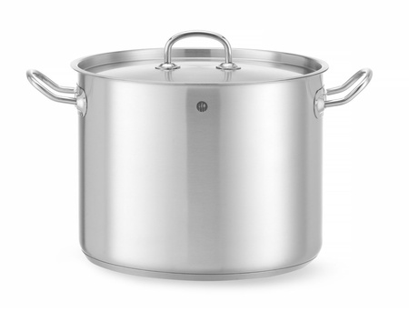 Garnek wysoki z pokrywką Kitchen Line, poj.13,5 l, fi.280x(H)220 mm HENDI 837405