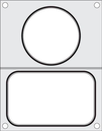 Matrix for CAS CDS-01 sealing machine for tray without division 178x113 m HENDI 805428