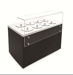 Dystrybutor do lodów | witryna do lodów Pozetti DV 8 | 8+6 tub  | 1310x700x1200 mm |